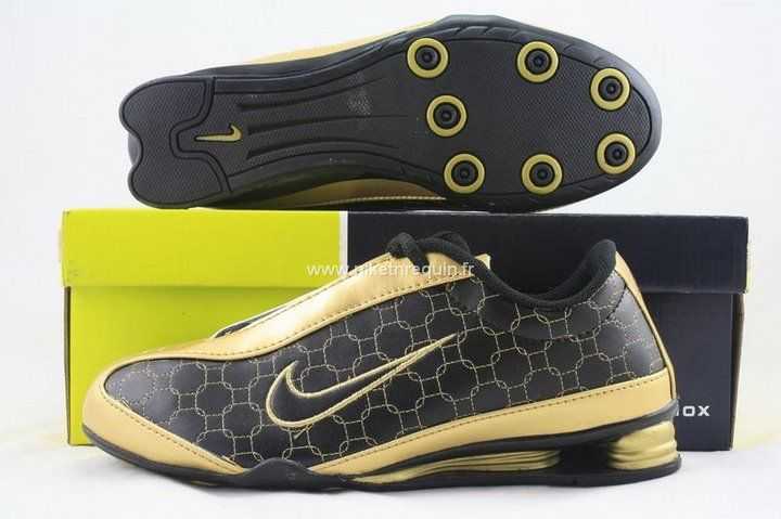 Femmes Nike Shox Nz Noire Doree